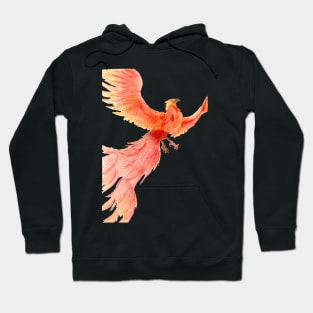 Rising from the Ashes- Phoenix Bright Red Hoodie